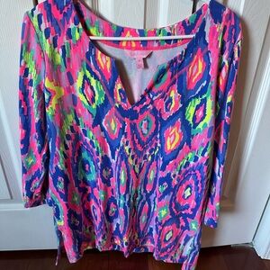 Lilly Pulitzer UPF 50+ Justina Tunic EUC